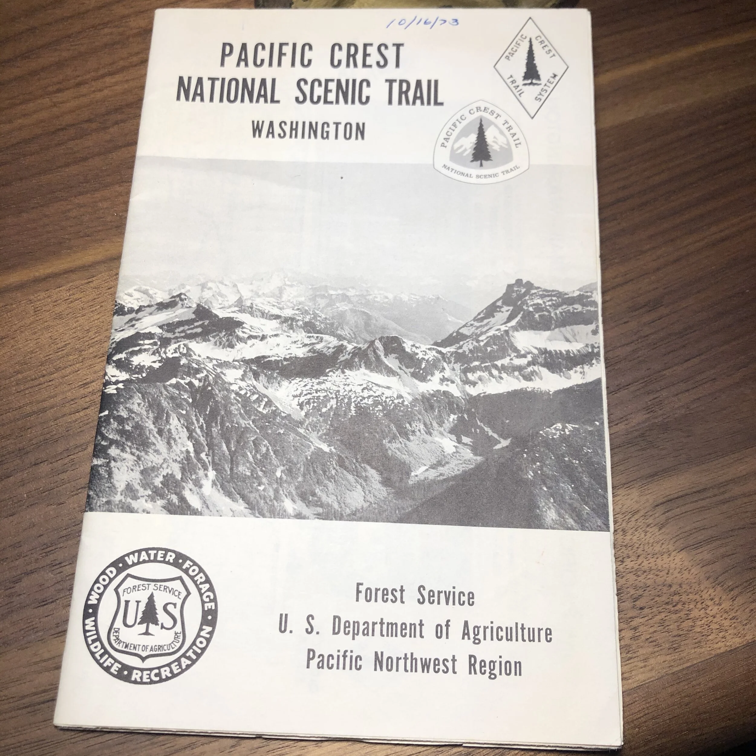 Vintage Pacific Crest Trail Maps, 1973
