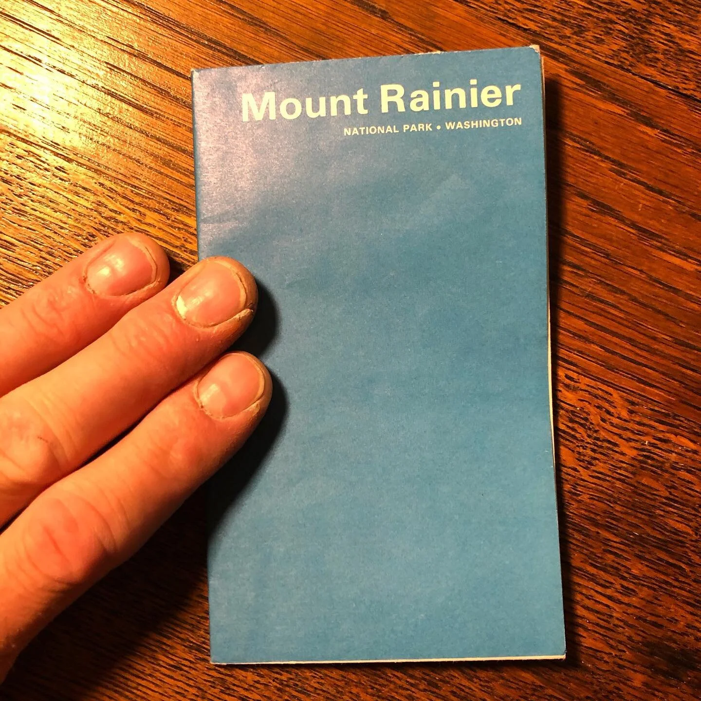 Vintage Mount Rainier Visitors Booklet. Vintage pocket sized fold-out (overall size 16.5x13inch) for people visiting Mount Rainier National Park. Excellent condition for size and age. Date range 1960&rsquo;s, likely a souvenir for Mary and Hal during