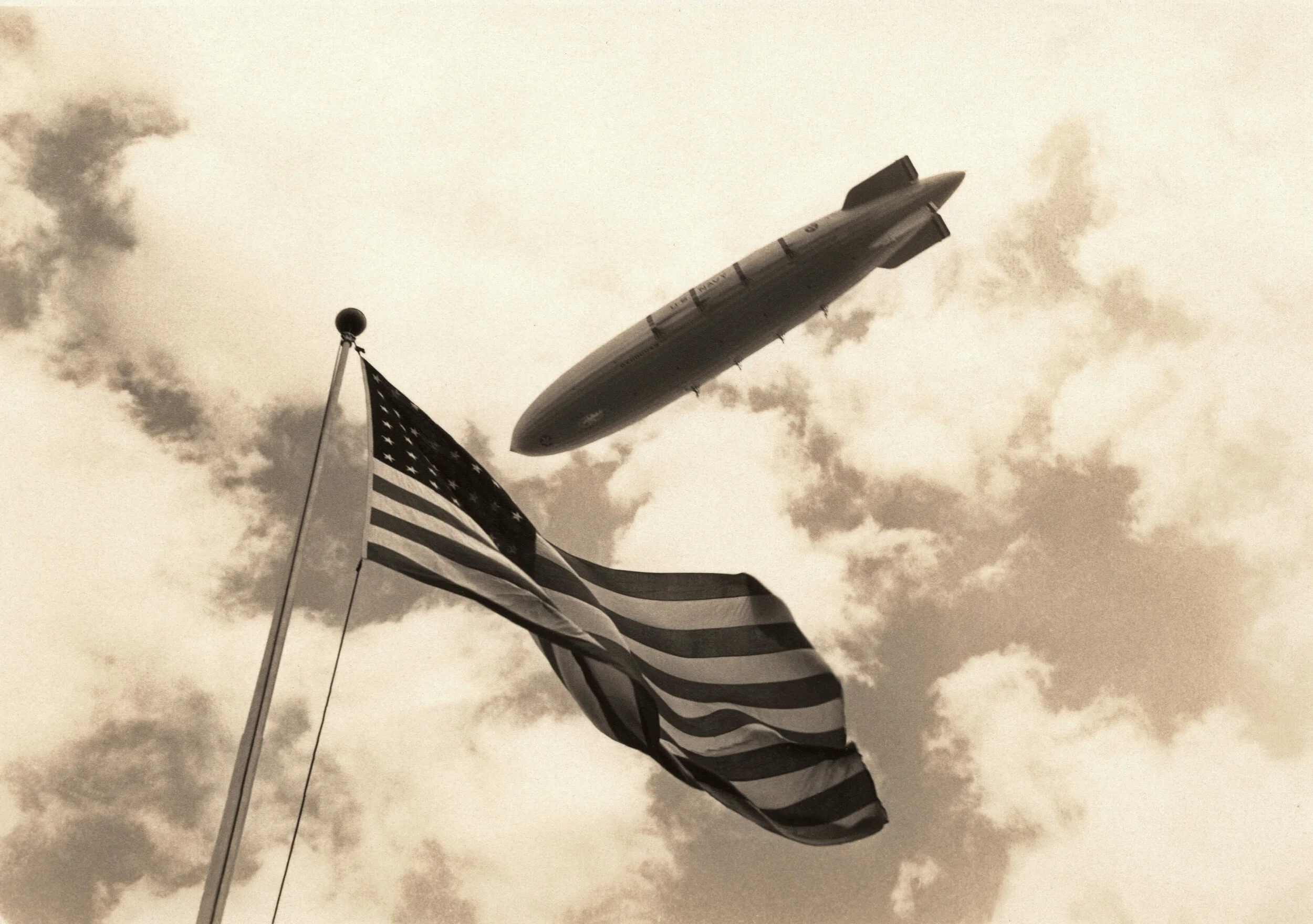 USS Macon Over Seattle - 1938