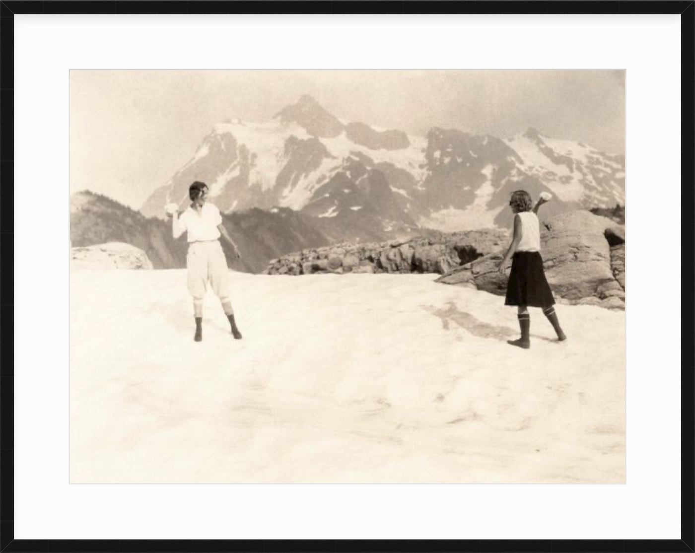 Mt. Shuksan Snowball Fight - 1929
