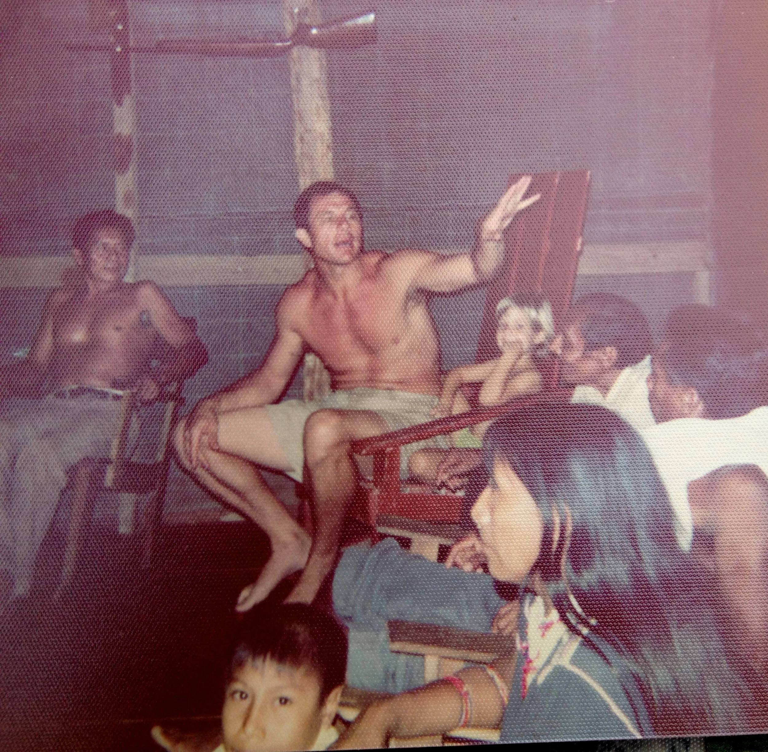  The joy of a typical evening with Ralph teaching in our jungle home