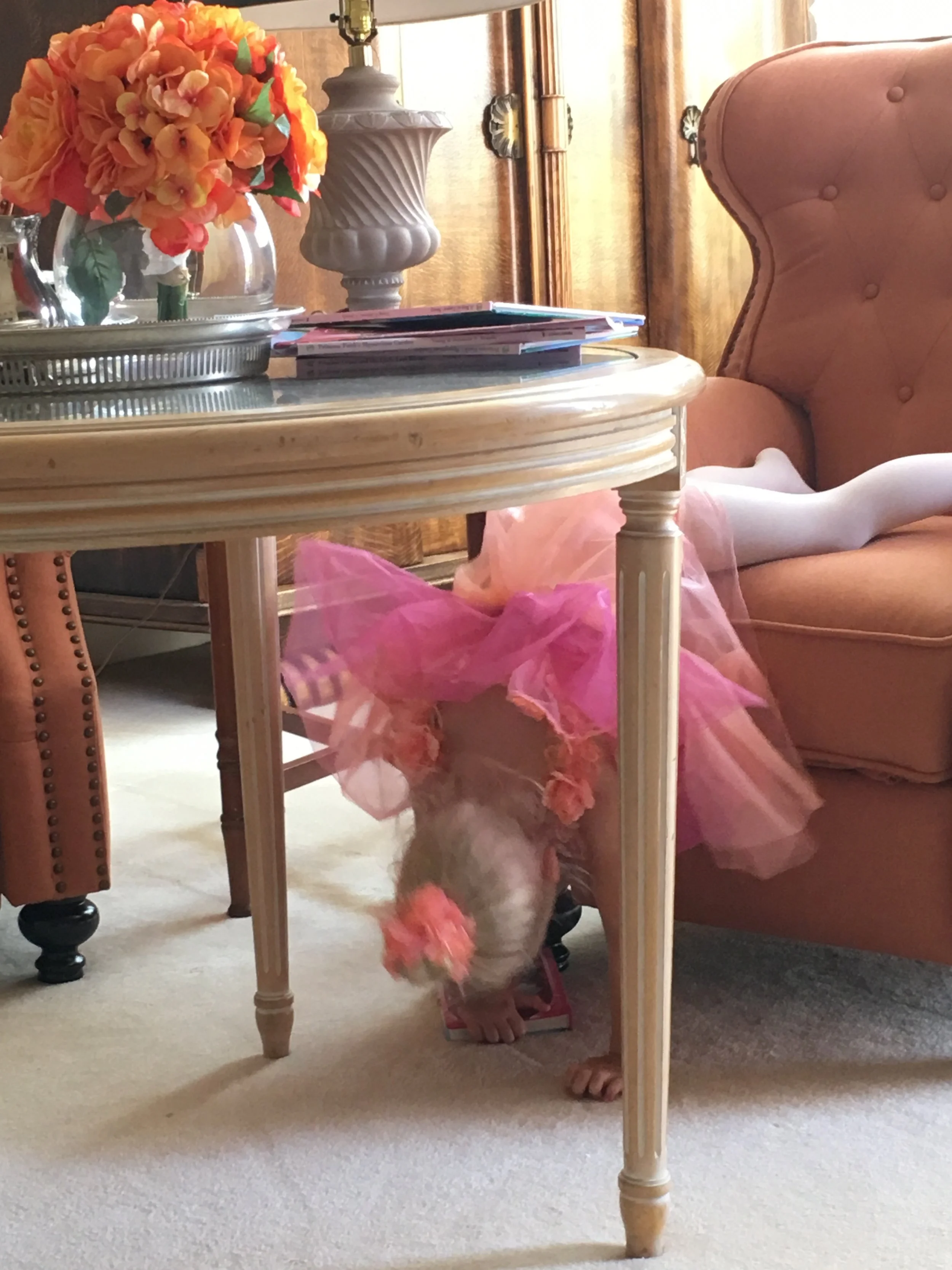  Oops, the book dropped! Can you guess her princess thoughts now?