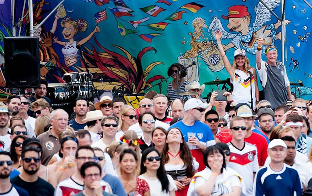 Crowd at the USA vs Germany game