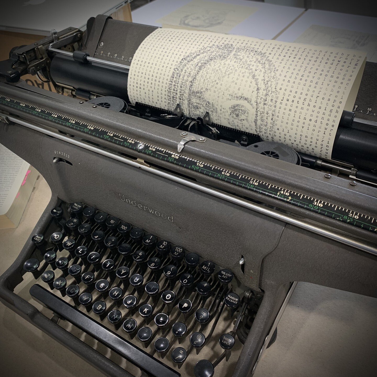 Meet Gwen. She is an Underwood typewriter with an extended carriage, named after the British painter Gwen John. She is my workhorse. 

Come play with me and Gwen this summer at Arrowmont! I will have several typewriters for you to try during a weeklo