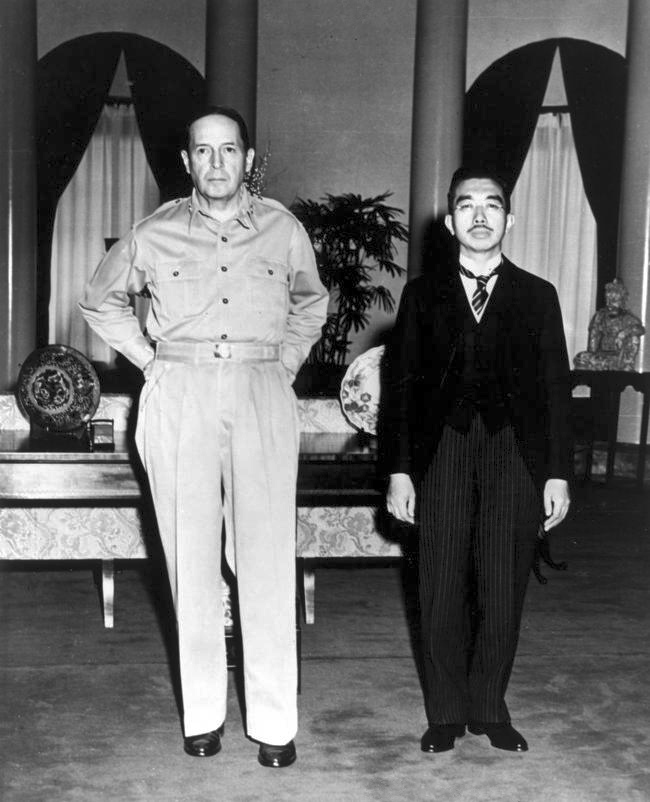 General McArthure and Emperor Showa