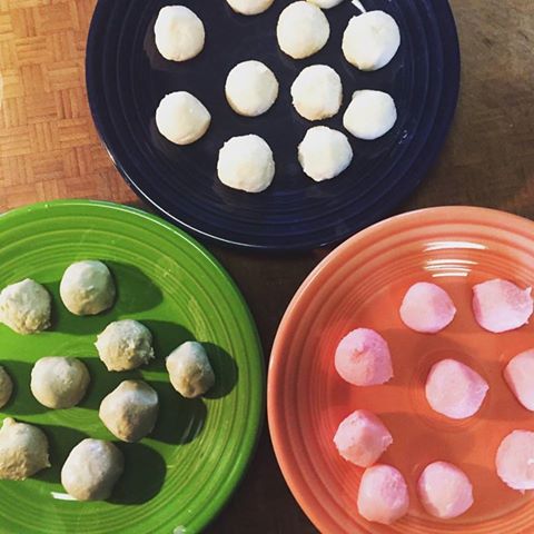 Dango before boiling