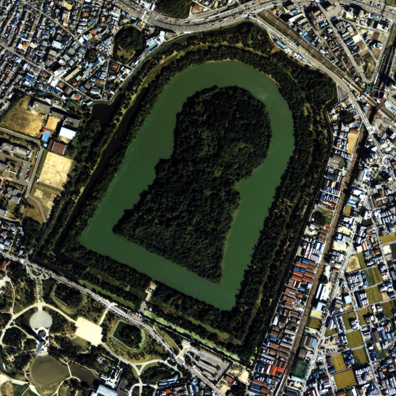 Here we have a Kofun, or burial mound, for which the period is named.