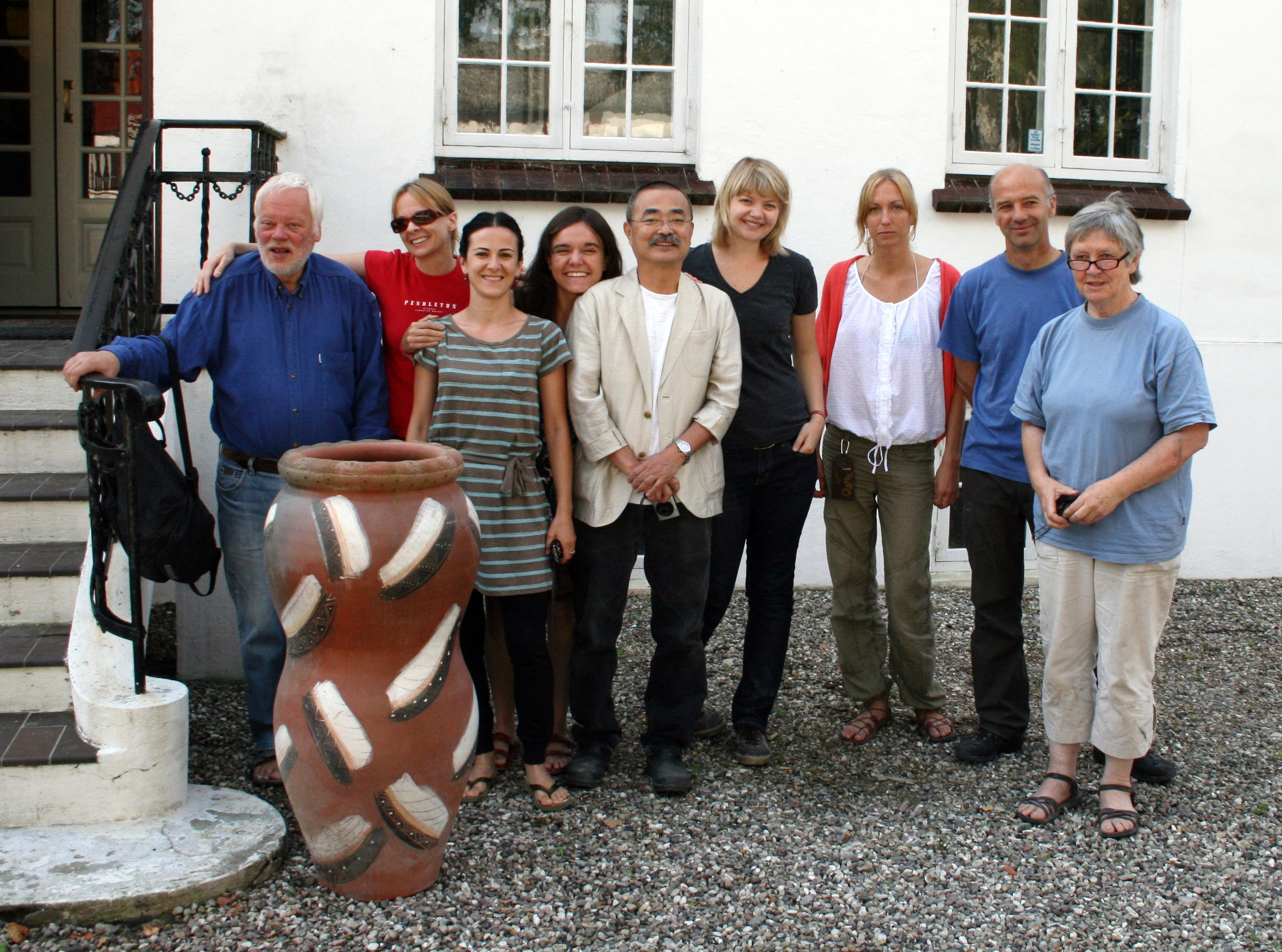 Group photos with Akio and my other residency partners at Guldagergaard in 2009