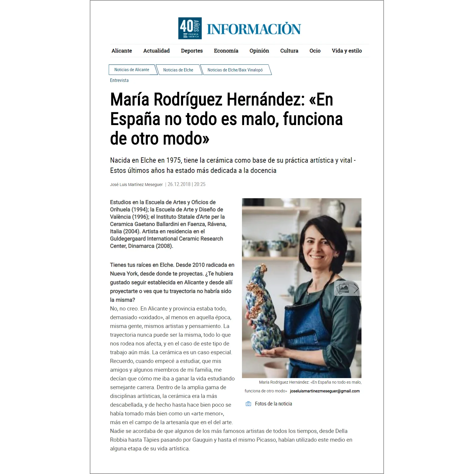 Información Magazine, December 2018