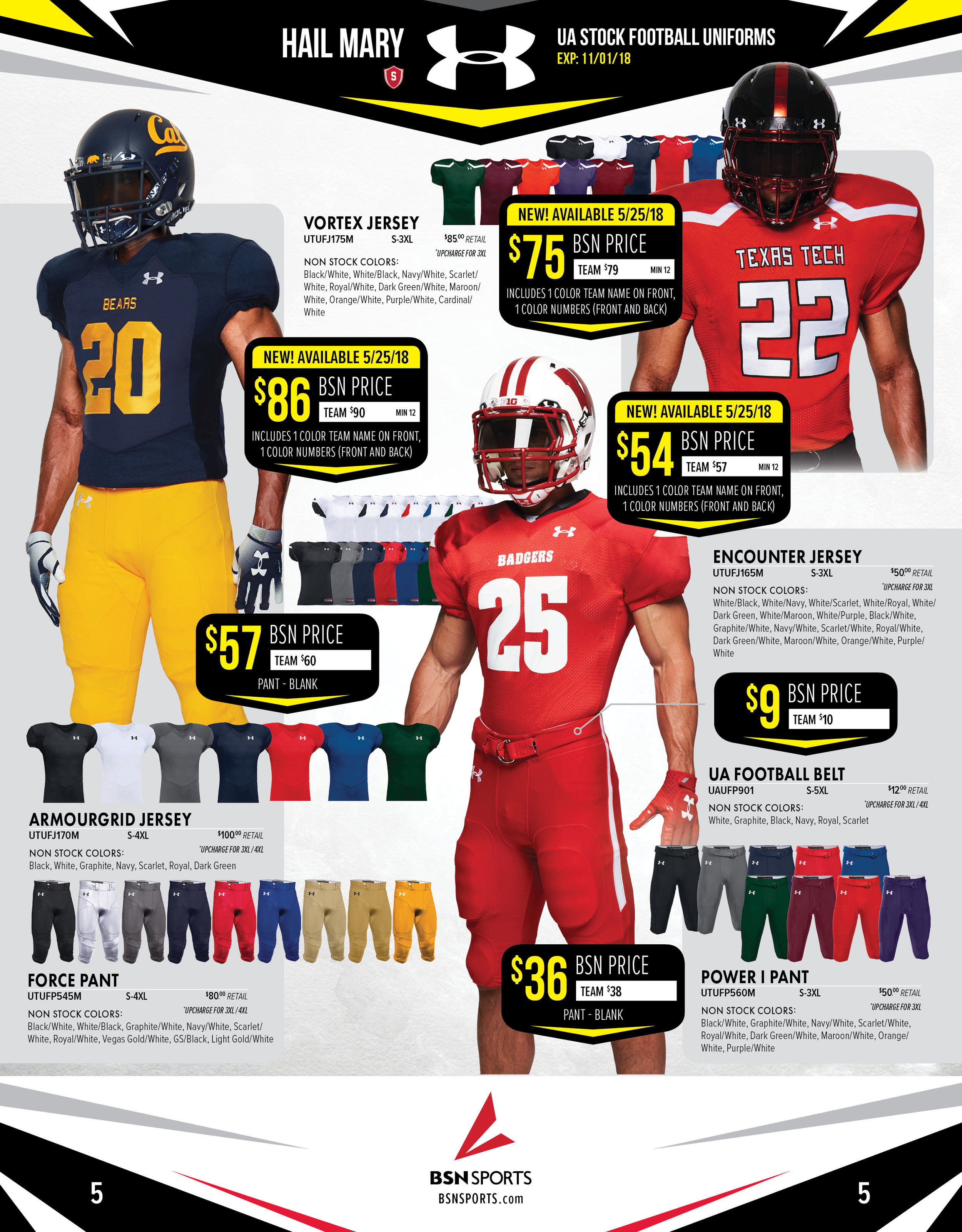 BSN Sports Product/Sales Flyer - Under Armour Redesign