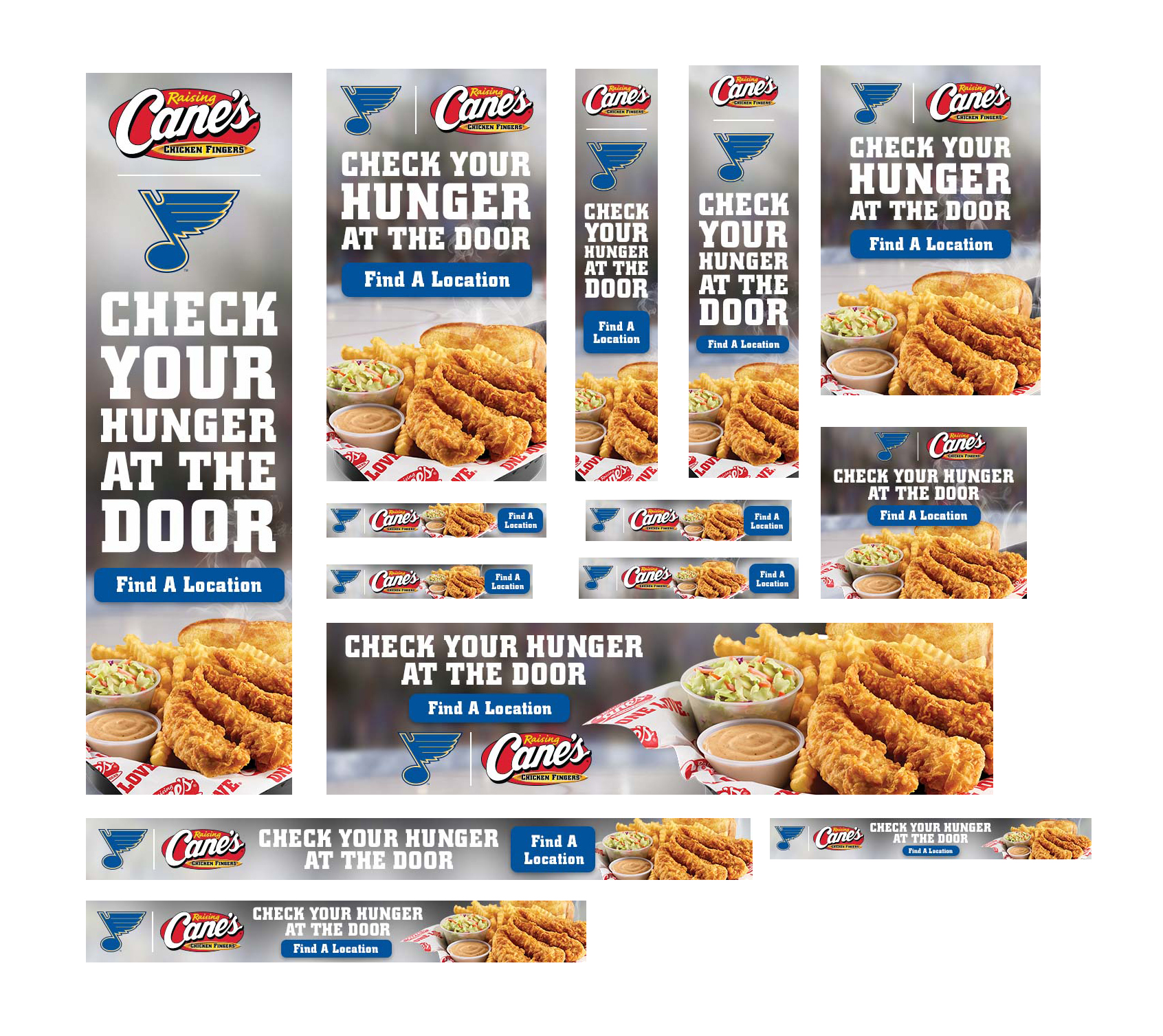 Raising Cane's Web Banner Ads - St. Louis Blues
