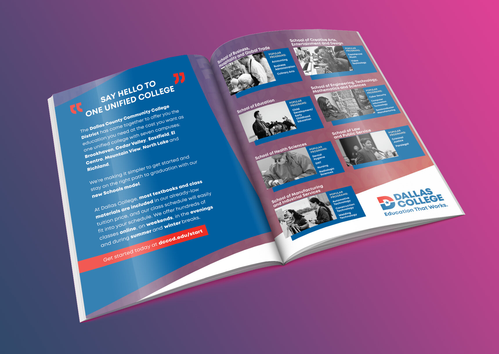Dallas College Informate DFW Magazine Ad Spread B