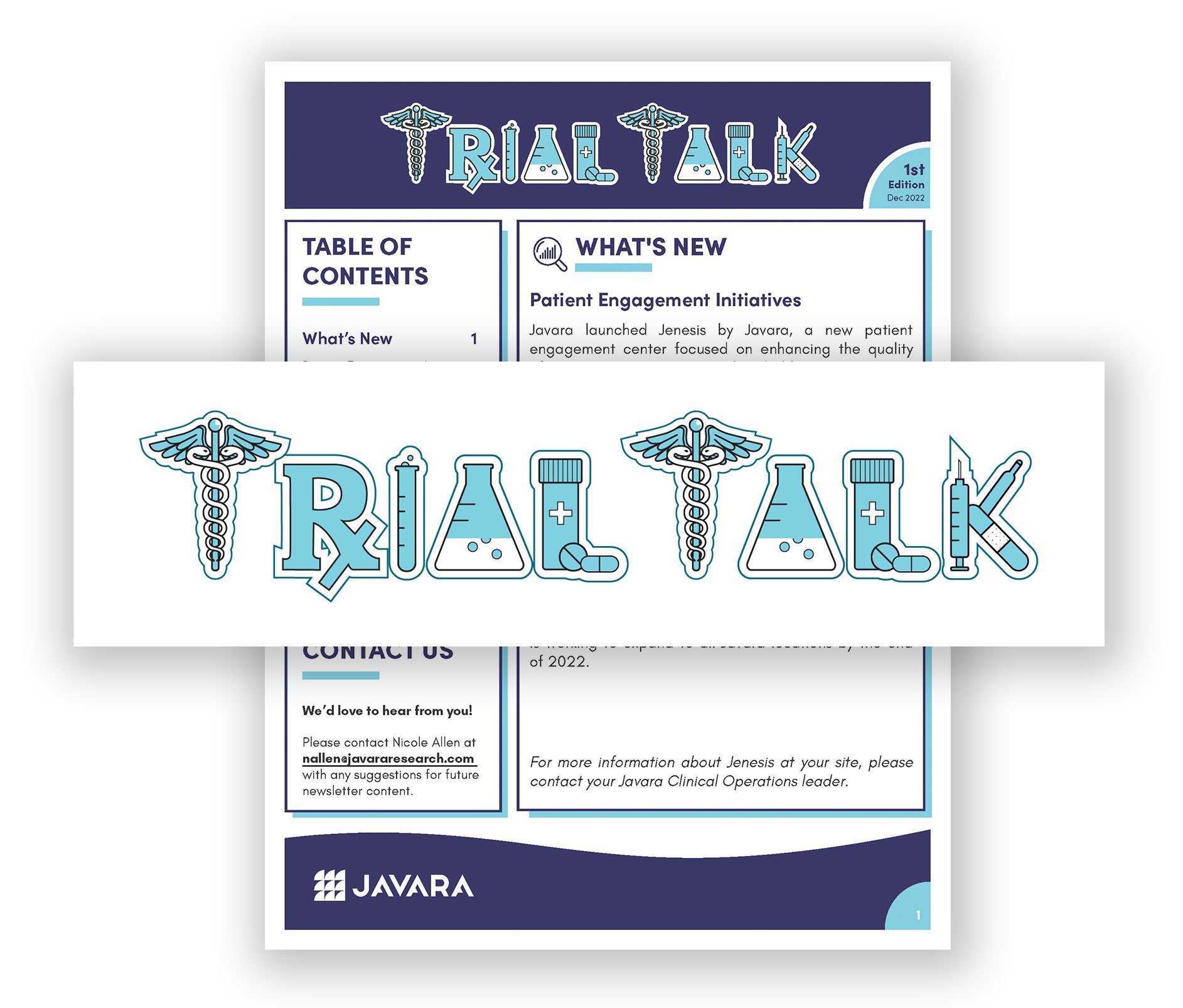Javara "Trial Talk" Newsletter Logo/Illustration