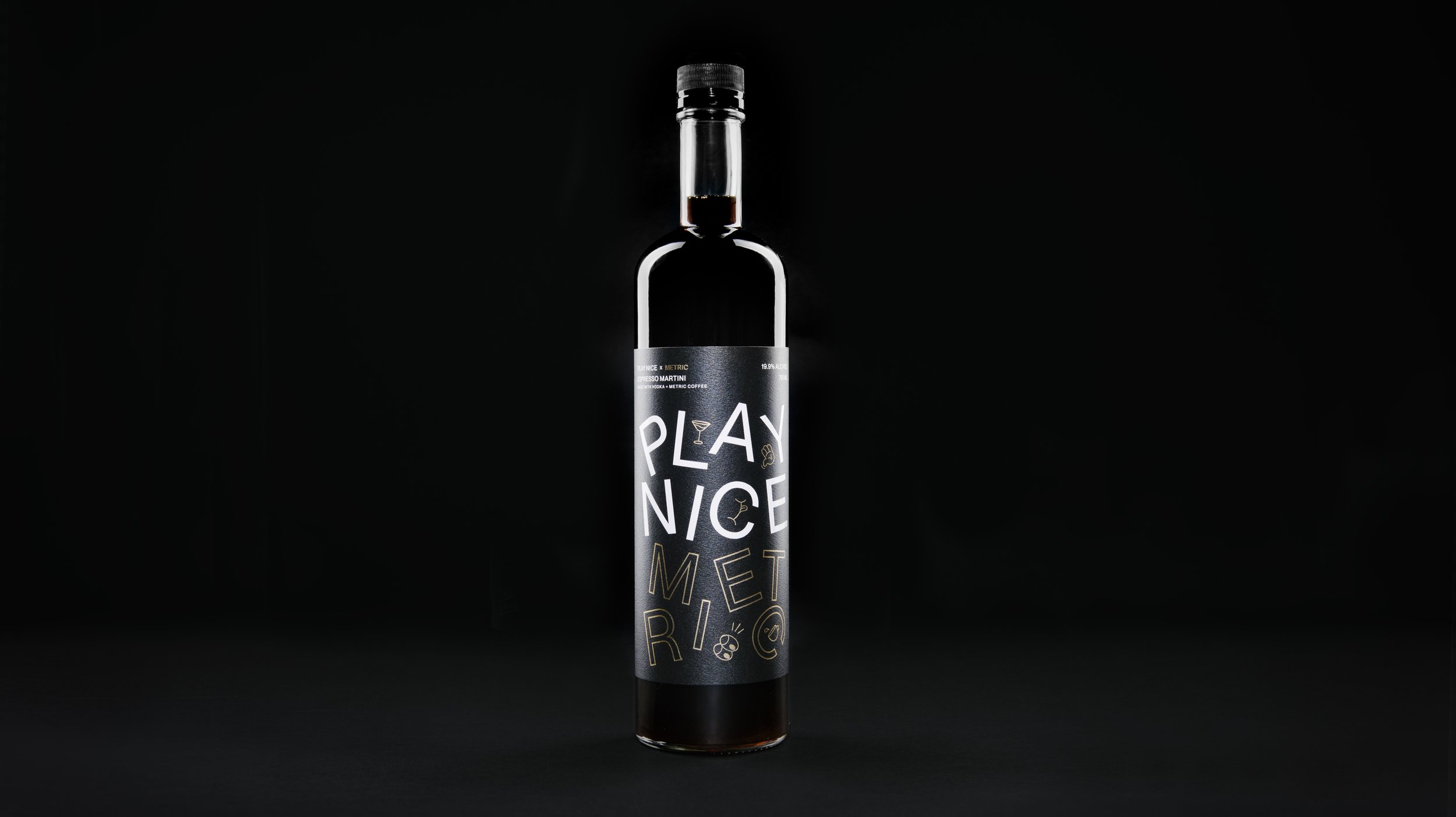  Play Nice Vodka x Metric Coffee, Espresso Martini, Foxtrot Market (Branding &amp; Packaging) 