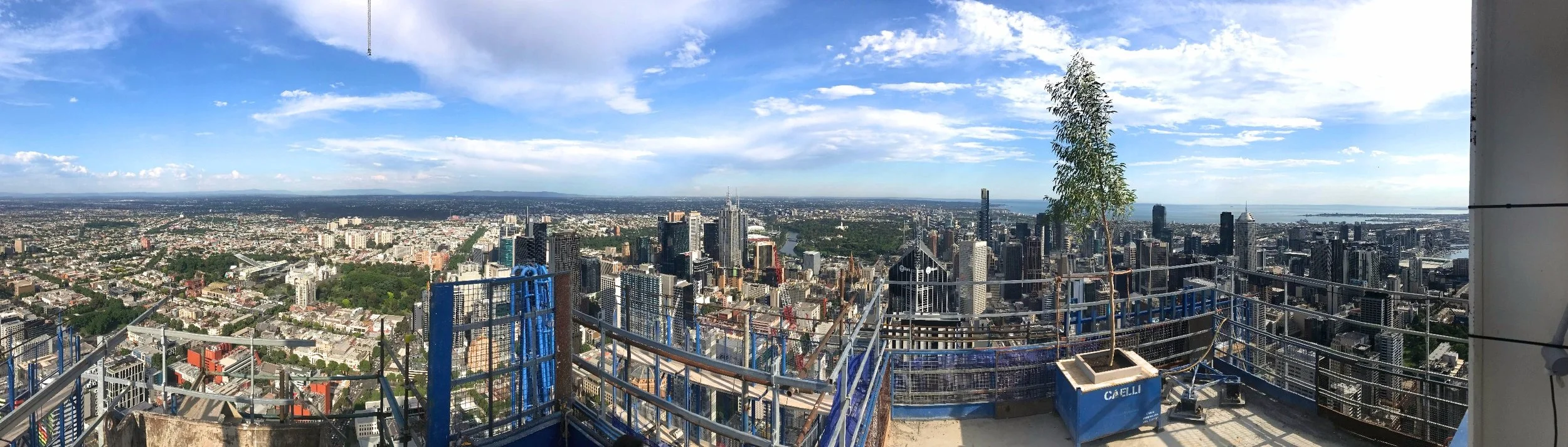 The view from the top of Victoria One.