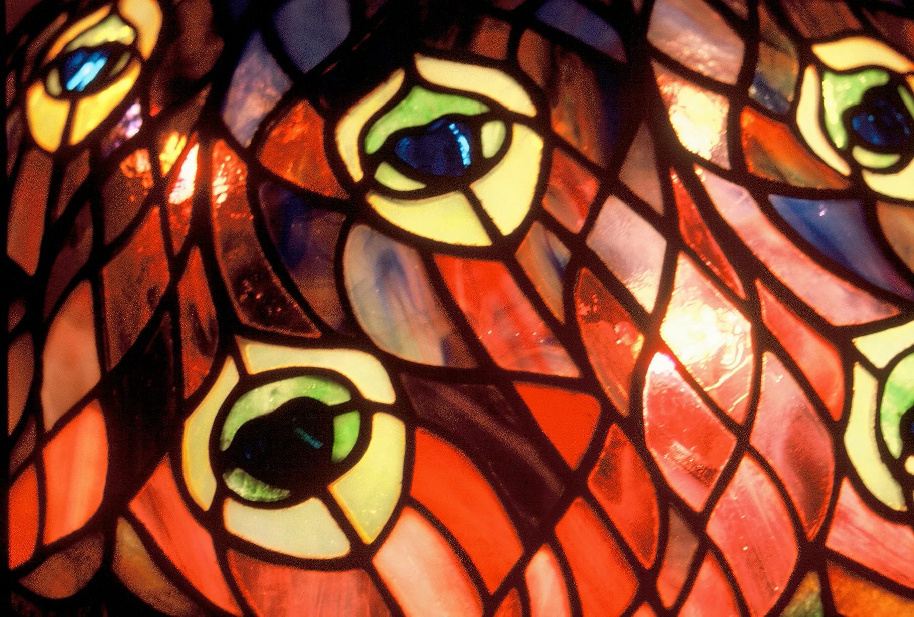 16" Tiffany Peacock Lamp