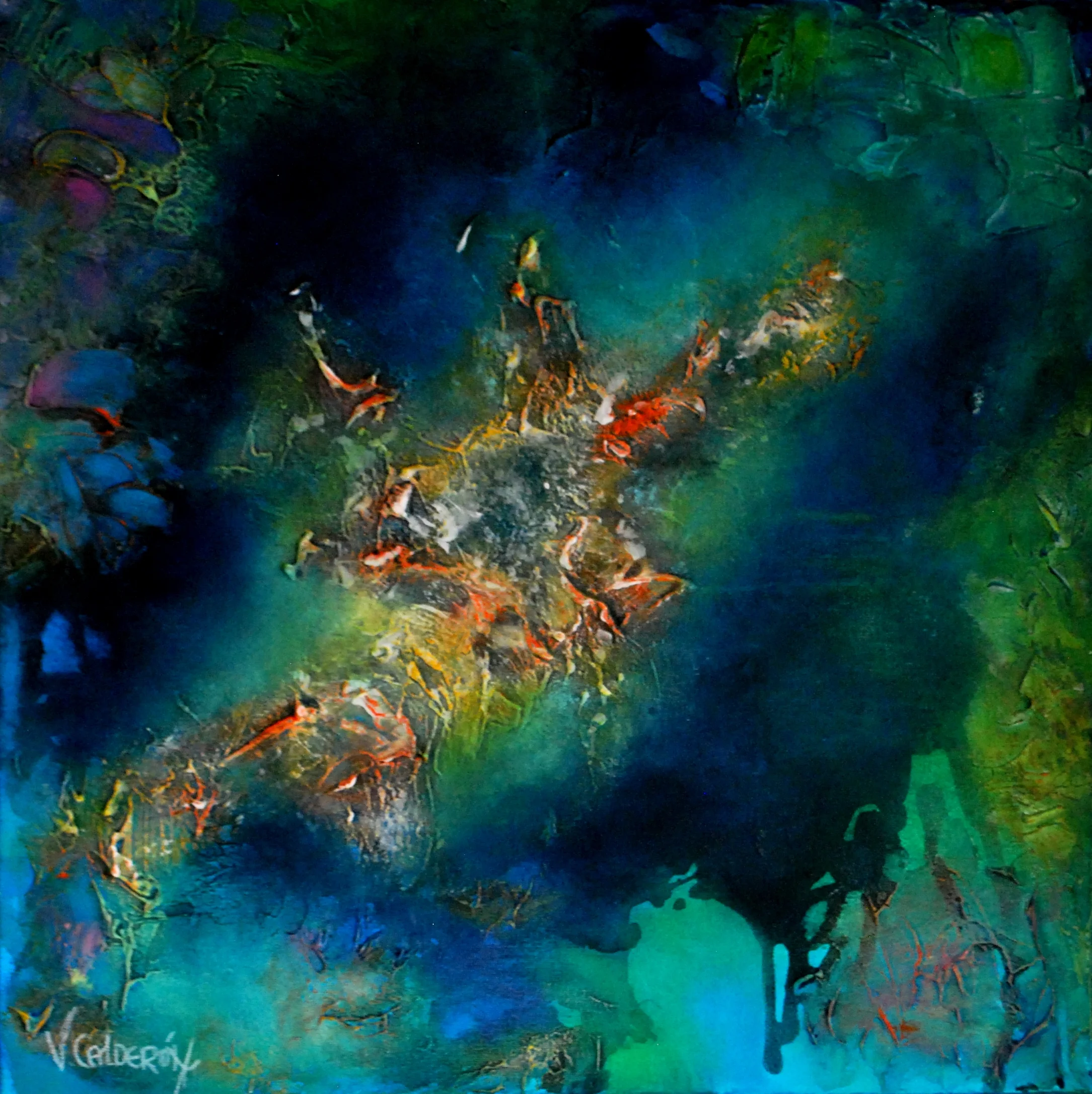 Camino de agua 50 x 50 cm. Sold / Vendido