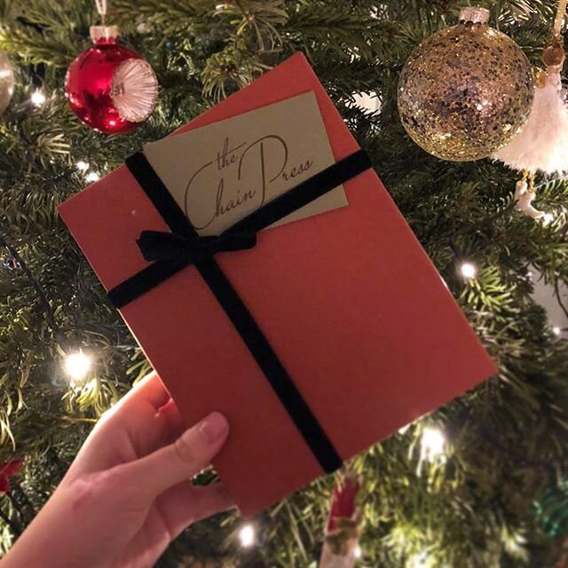 Looks good under the tree, no? Shipping has now closed for the holidays&mdash;time to catch up on your correspondence. All orders placed from today will ship January 3, 2020. (customer 📷 sent with ✨ from Berlin!) .
.
.
#letterpress #letterpresslove 