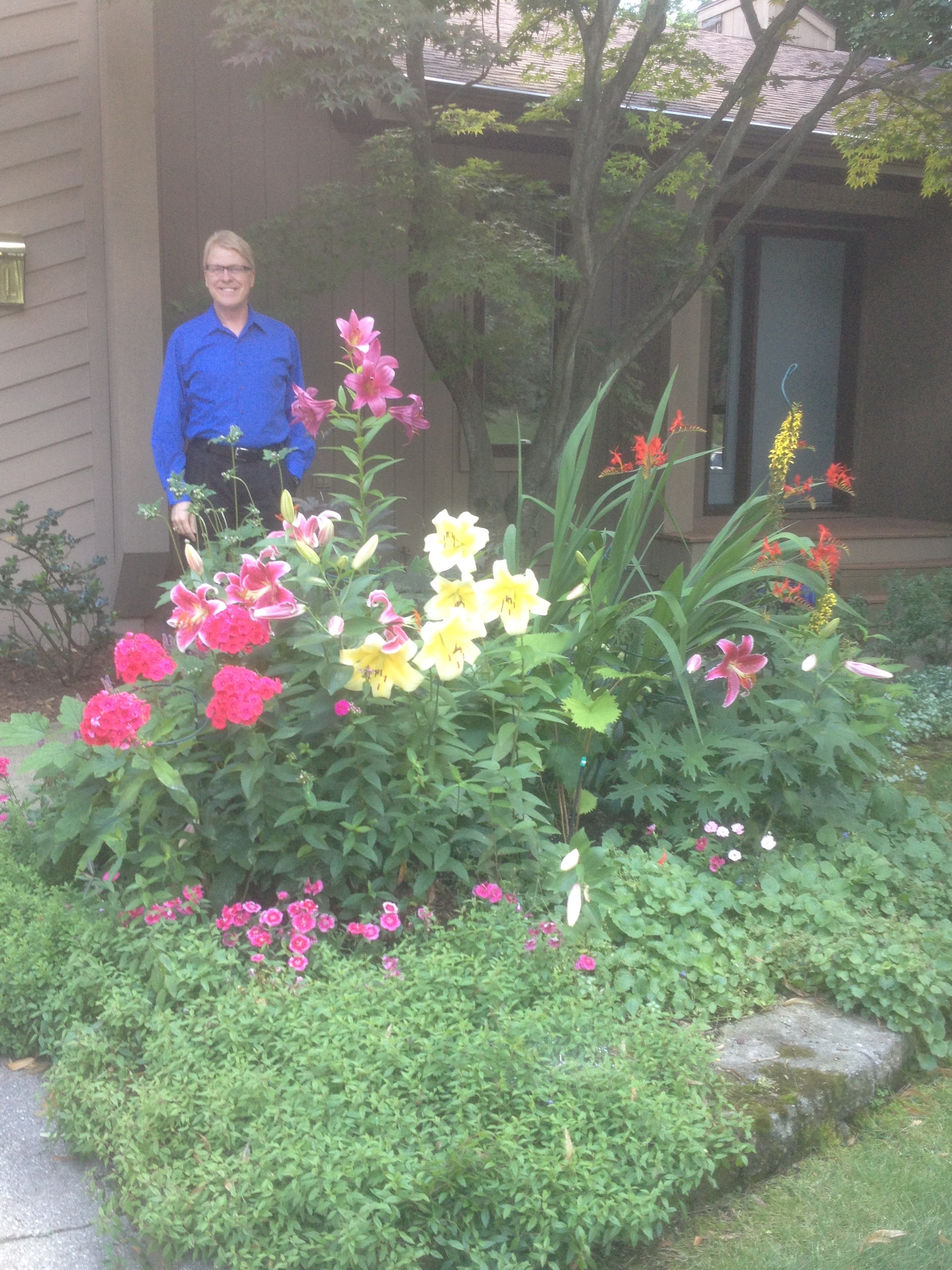  Kevin, at editor, Dr. Helen Marlais' house in Michigan. 2014.&nbsp; 