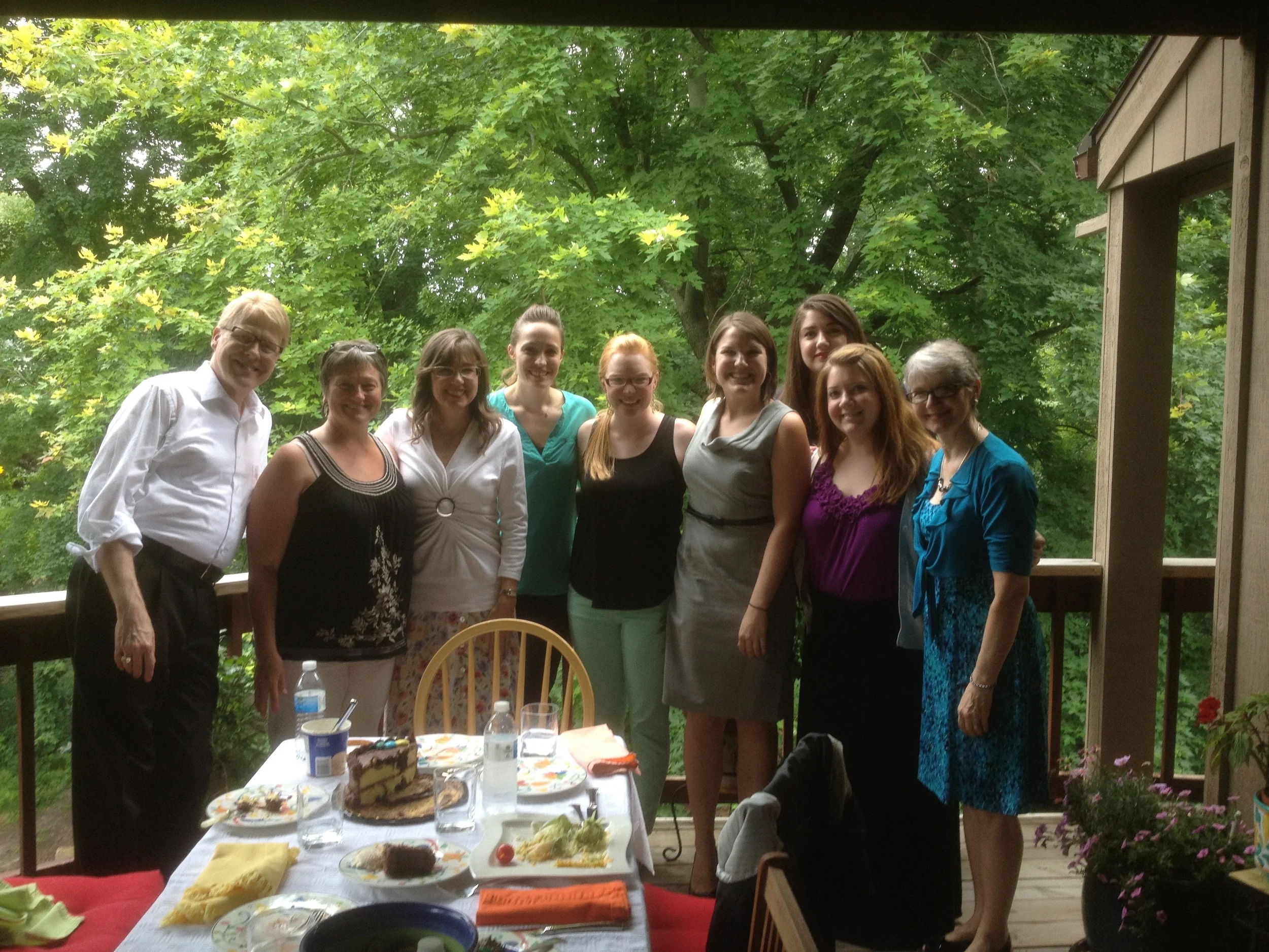 Kevin, on his Birthday in Michigan at Dr. Helen Marlais' house. July, 2014. 