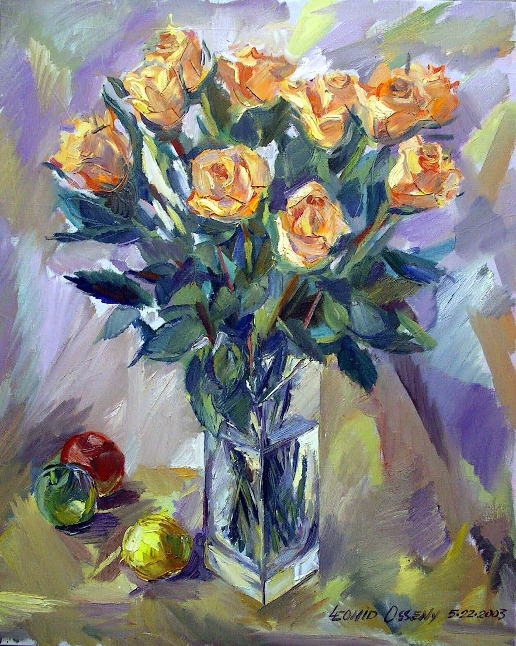 Yellow Roses, 2003 oil on canvas, 30 x 24 in
