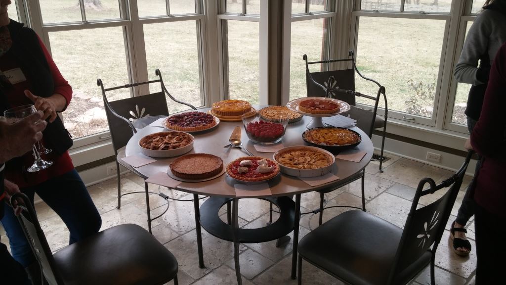 The contestant's sumptuous tarts for our distinguished judges to sample.