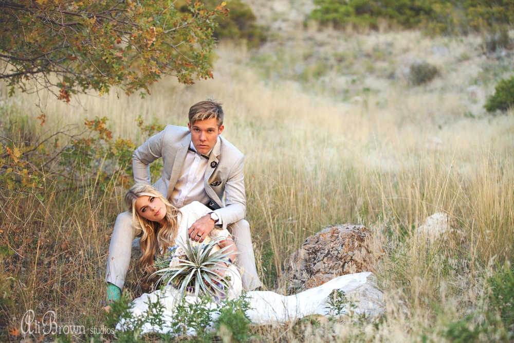 Earthy Glam Wedding Inspiration - Air Plant Bouquet