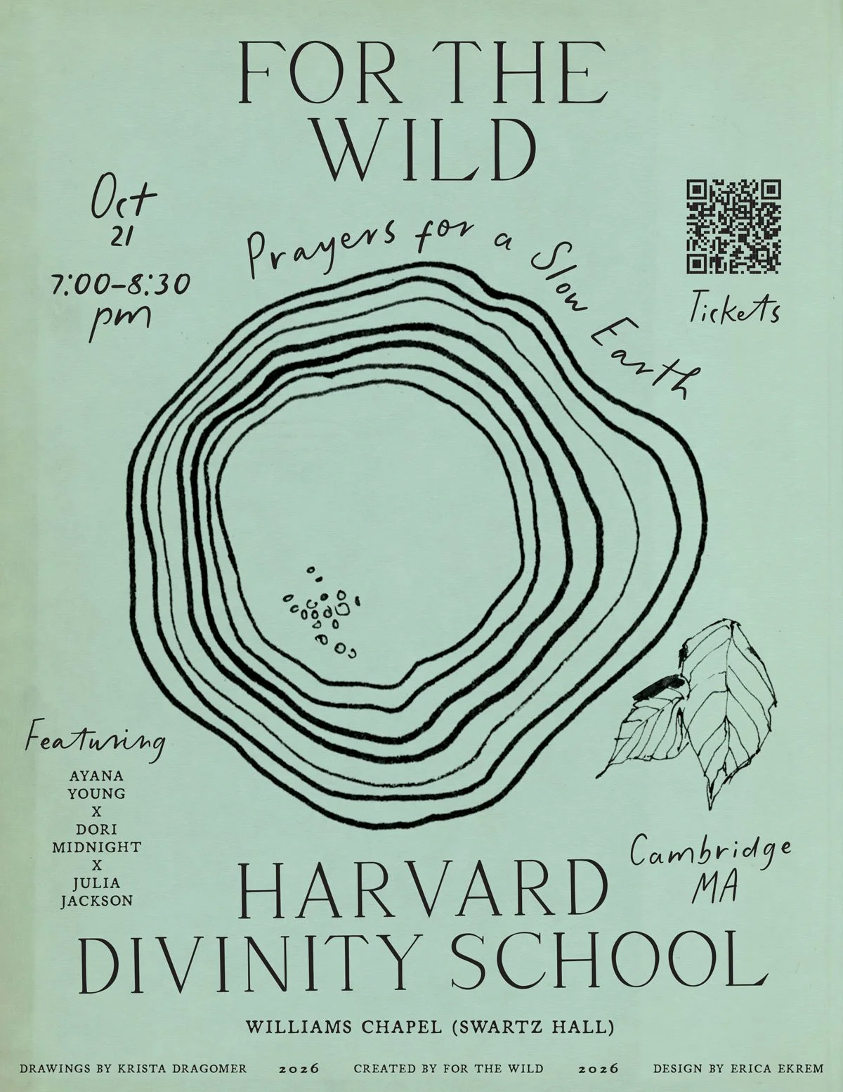 EVENT—Harvard Divinity School: Prayers for a Slow Earth