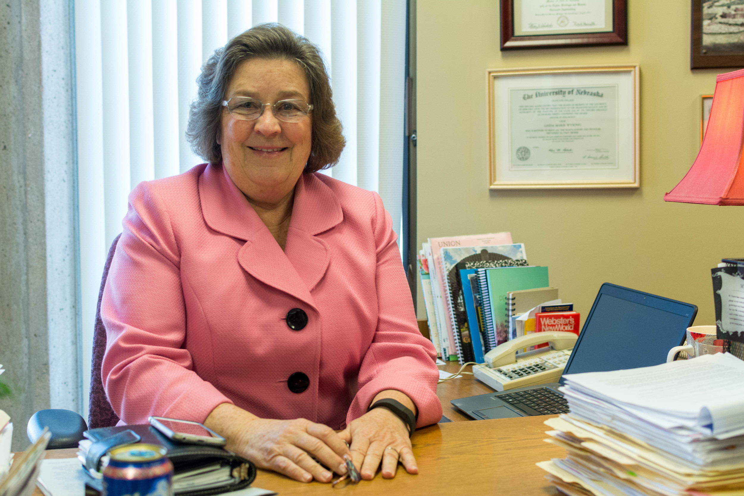 Dr. Becker during her last year as the VP for Student Services // Zach Morrison