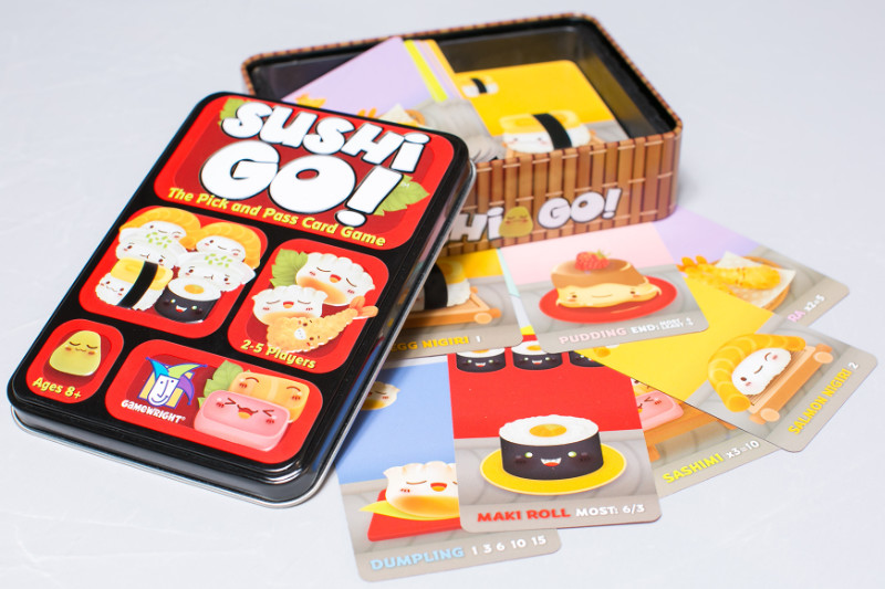 Sushi Go! provides a game requiring advanced planning and quick thinking in a charming, wasabi-dipped package. | PC: thegameaisle.com