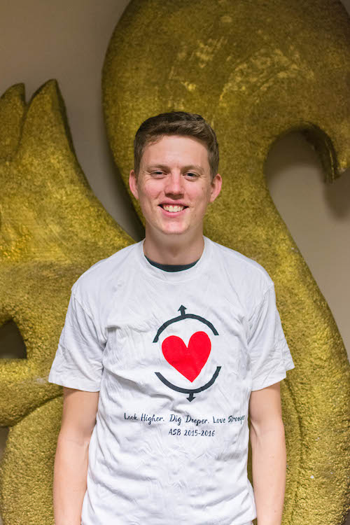A familiar face as ‘15-’16 ASB president, Drew Meckelberg is a new ASB Sponsor, a role created to help ASB and clubs flourish. | PC: Zach Morrison
