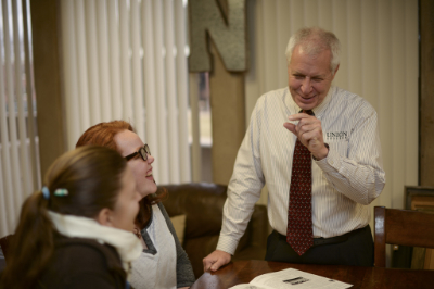 Rich Carlson shares a story in Campus Ministries. | PC: Integrated Marketing Communications
