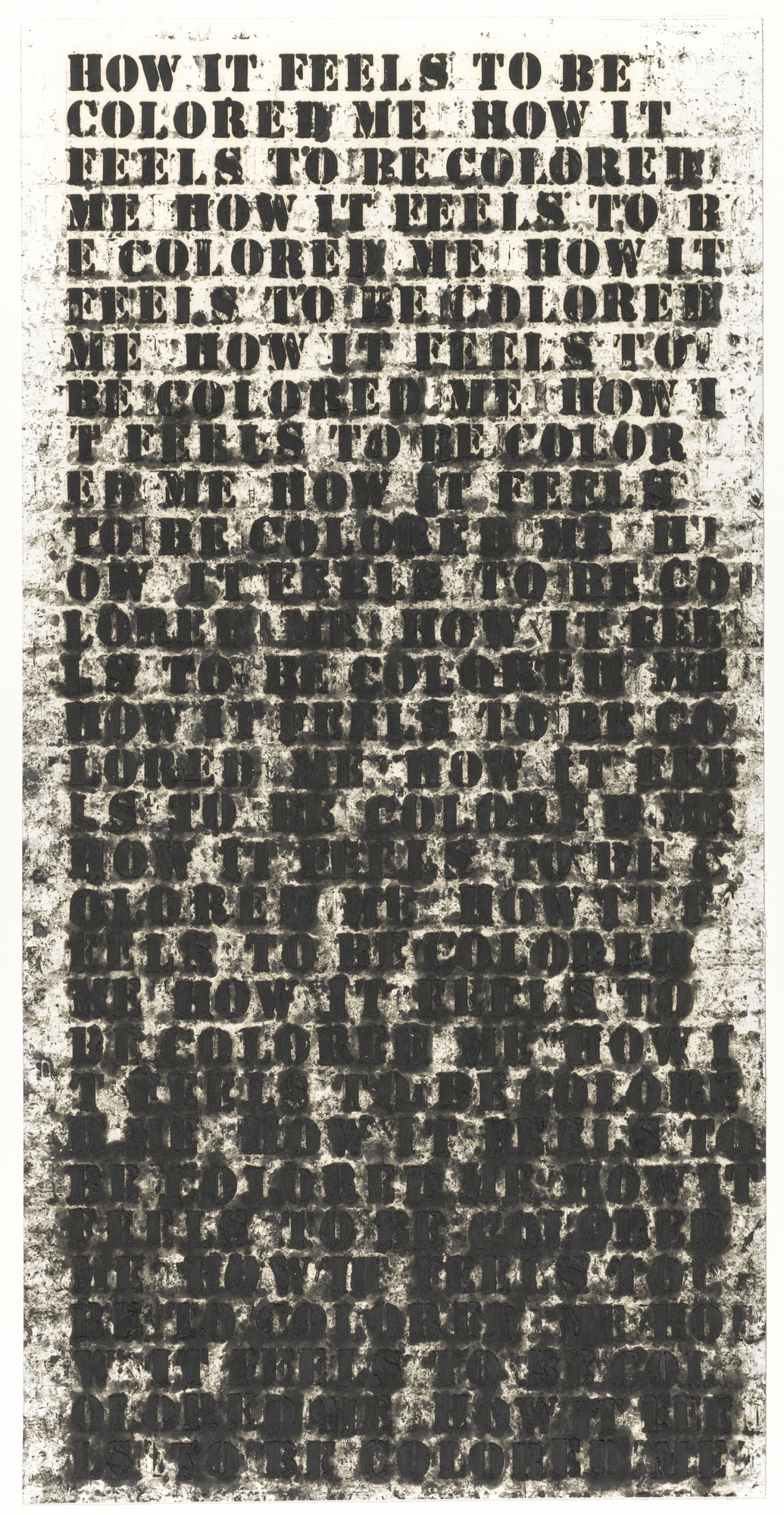 Glenn Ligon Untitled (How It Feels to be Colored Me) (1991) | PC: moma.org