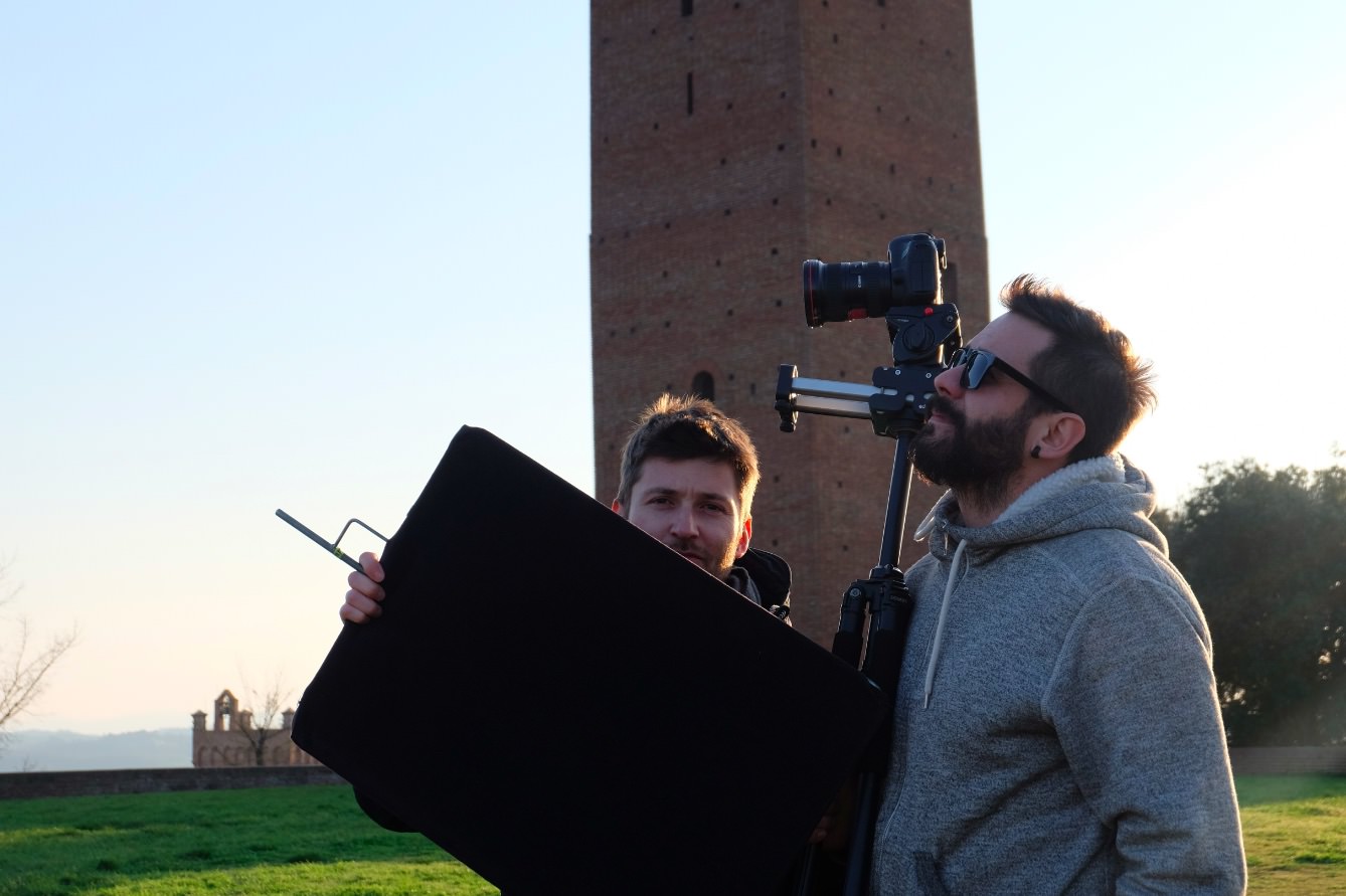 The film crew ready for action (and a shave...)