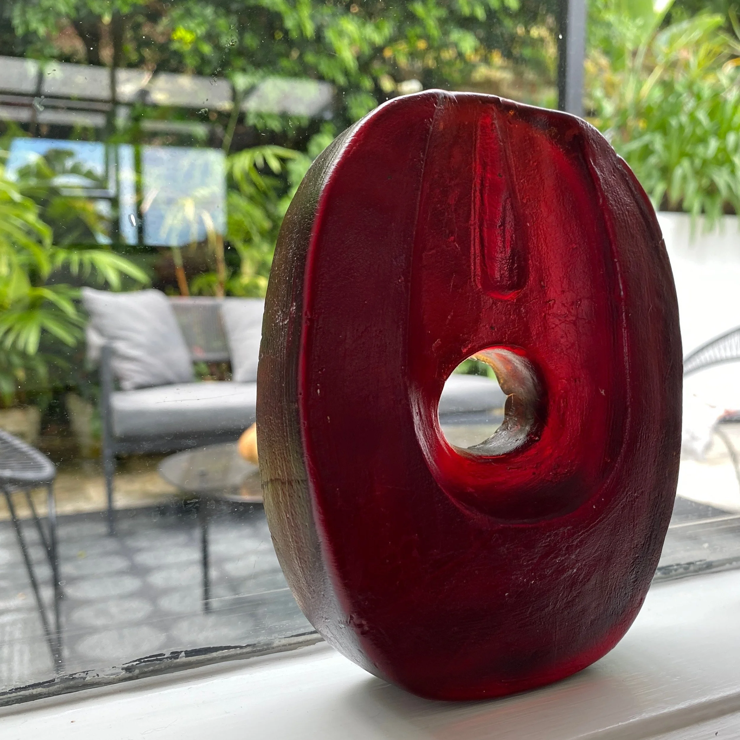 'Heartburn', Cast Glass, $375 - SOLD