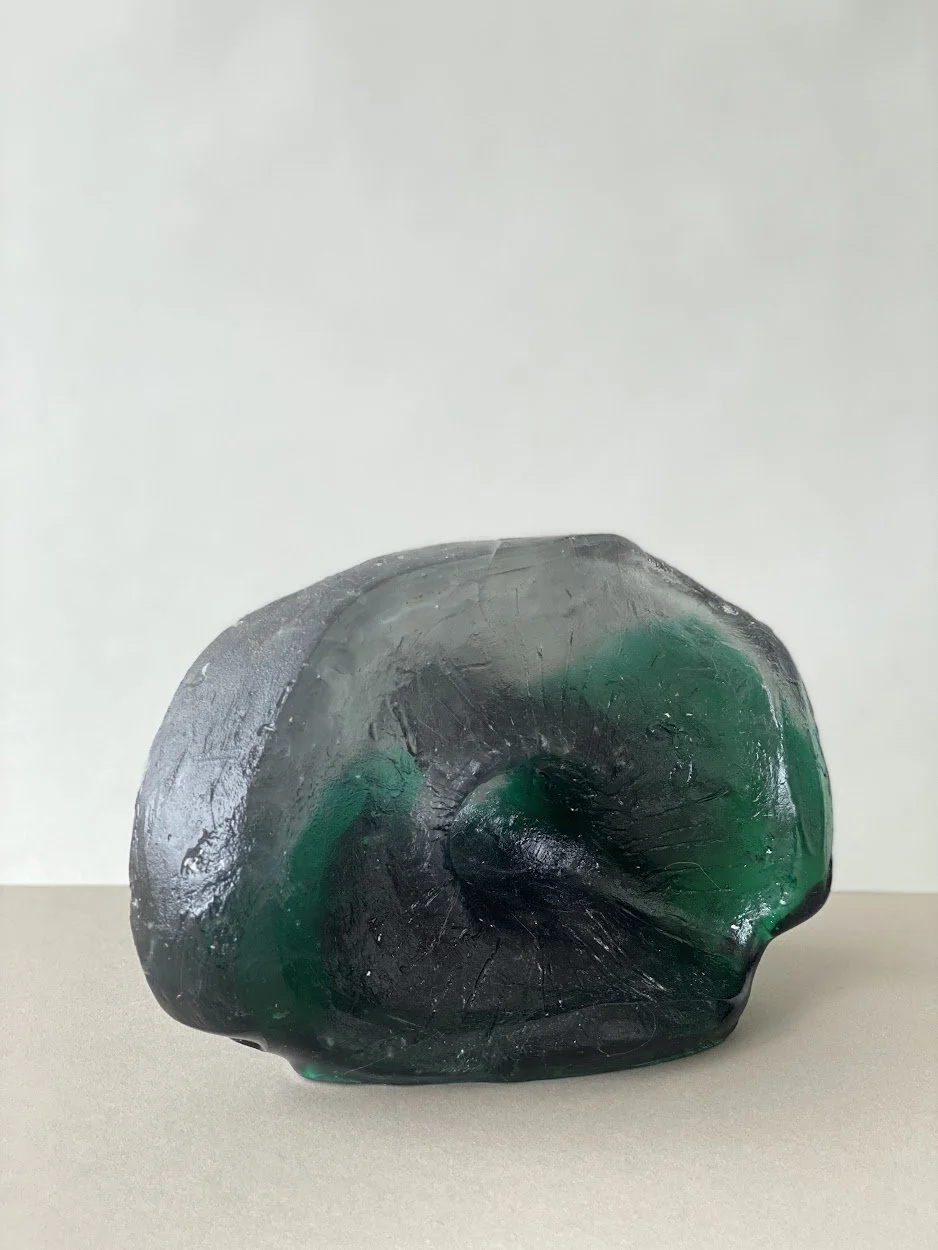 'Lilypad', Cast Glass, $375