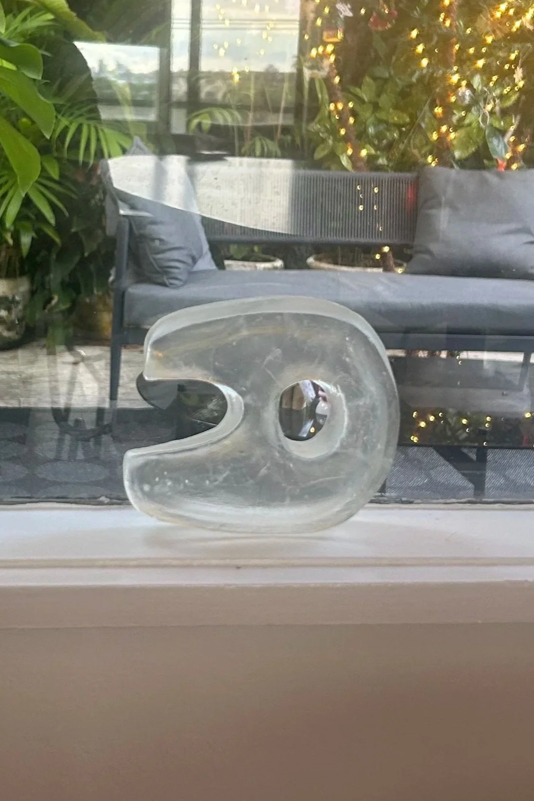 'U-Turn', Cast Glass, $375