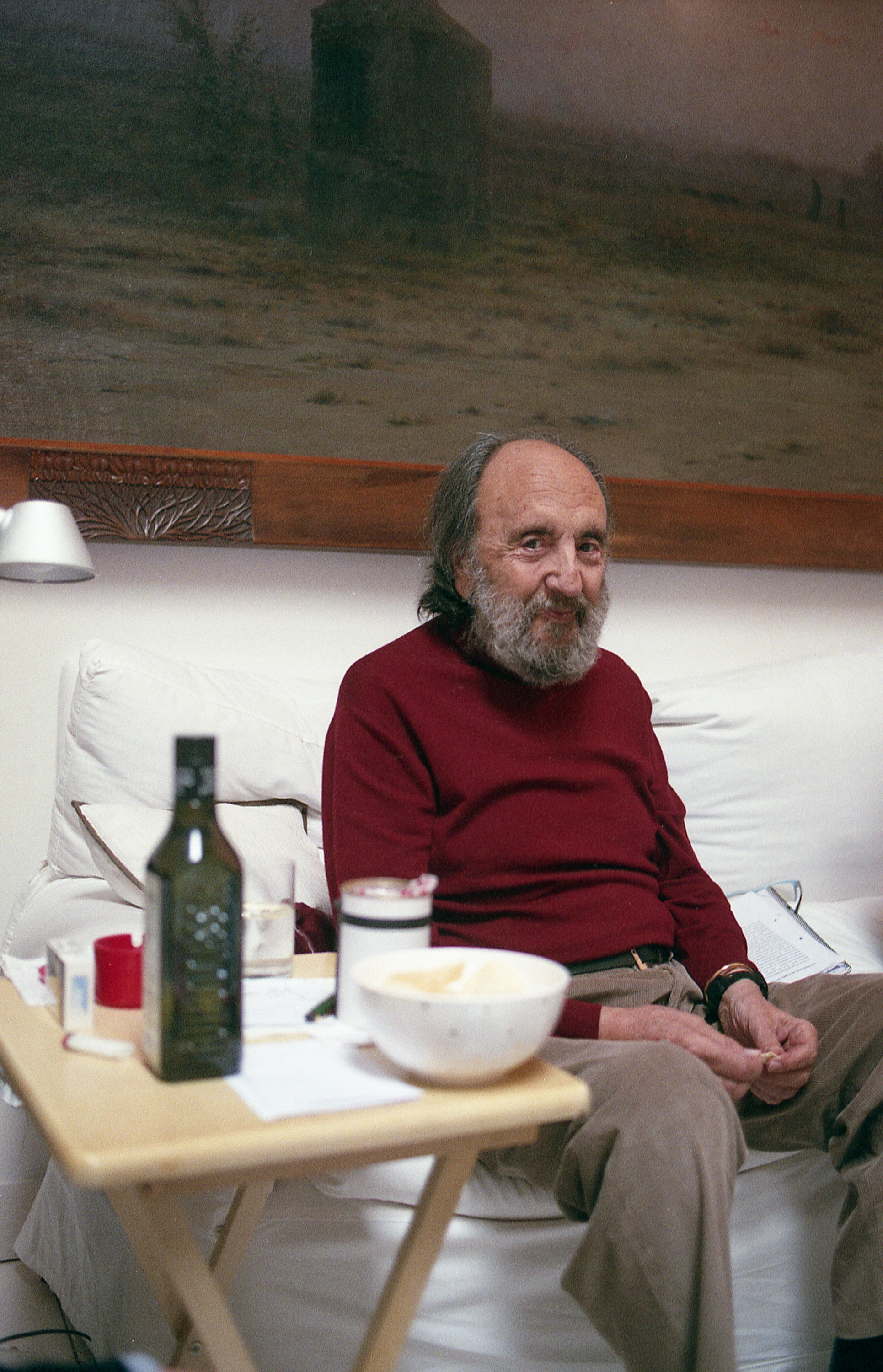 Photographer Leopoldo Pomés at his home in Barcelona