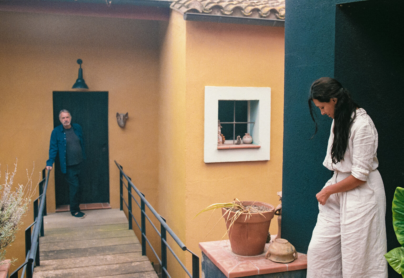 Frederic Amat & Estela at their home in Barcelona