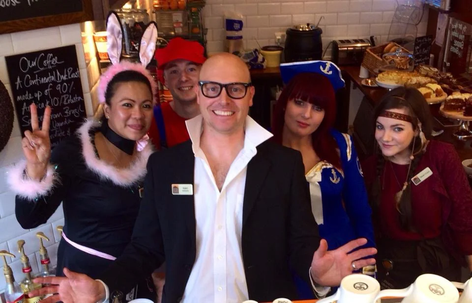 Rhode Island Coffee baristas during UK Coffee Week 2013
