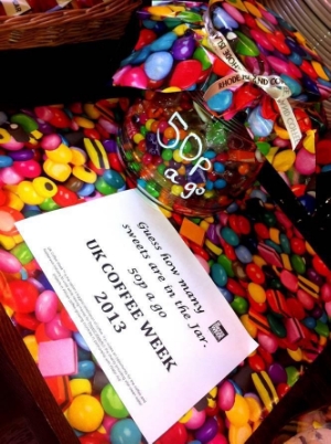 How many do you think? A fun activity to raise money at Rhode Island Coffee during UK Coffee Week 2013