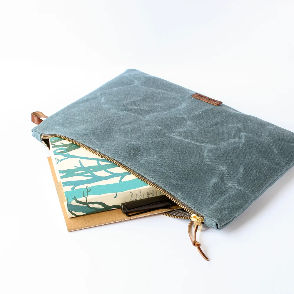 SMALL ZIP POUCH SLATE RURAL KIND