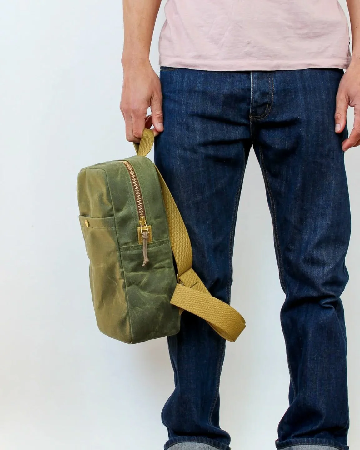 The small backpack is still a pretty new bag in the workshop having launched this spring, and it still feels like I'm getting the practice in whenever I make one. It's not that they're badly made, or they're not up to scratch, it's just that I can be