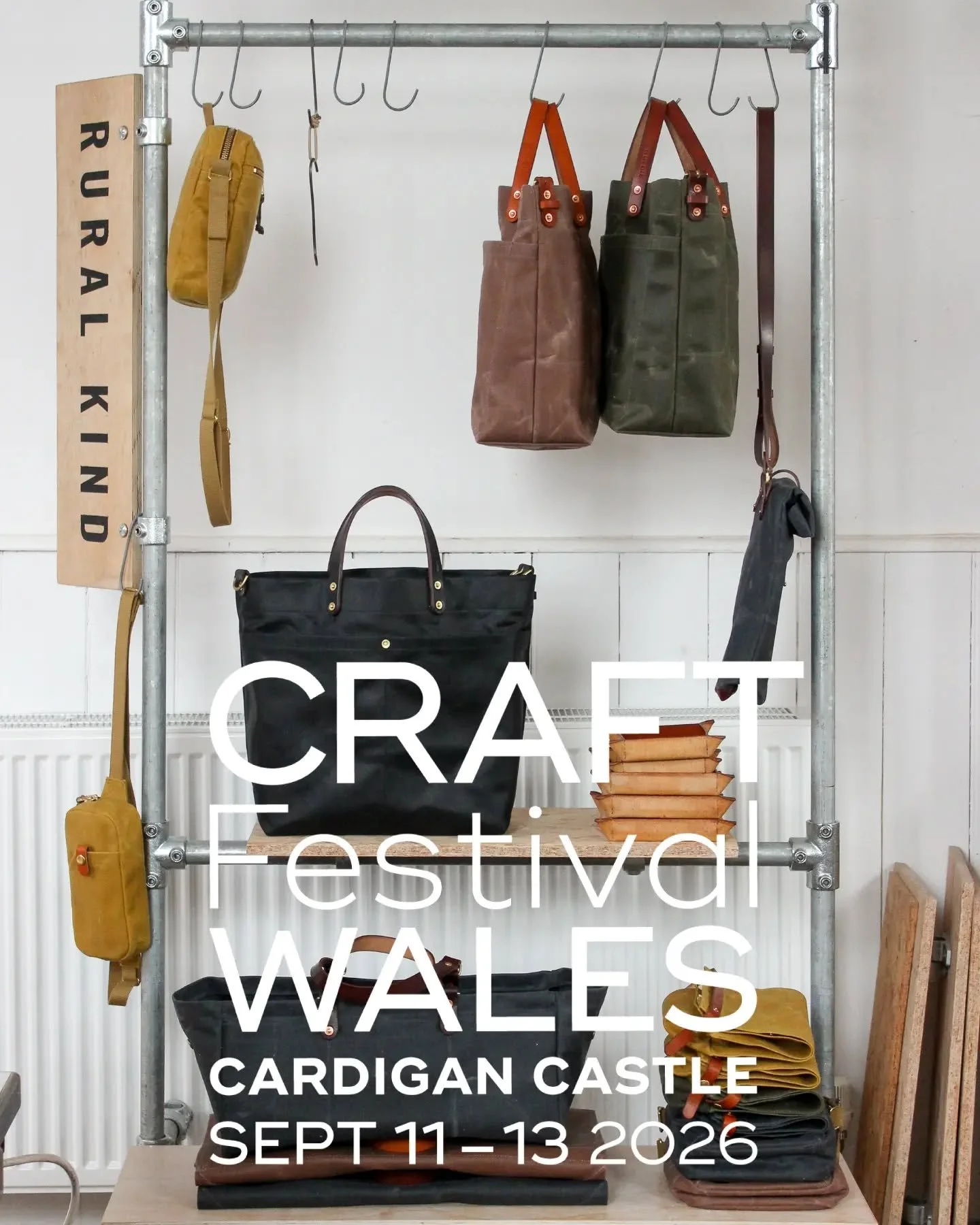 Not long now till @craftfestival Wales &amp; I can't wait to be back at Cardigan Castle for a long weekend to celebrate everything craft.

I'll be bringing along a modest selection of some of my favourites bags for general sale and/or fondling. A cou