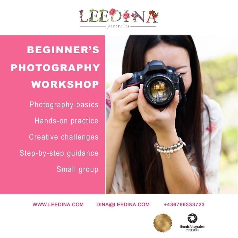 Are you interested in exploring the world of photography? I'm excited to announce a series of photography workshops for beginners! If you want to learn a new creative skill and take stunning photos, then you're in the right place. www.leedina.com/beg