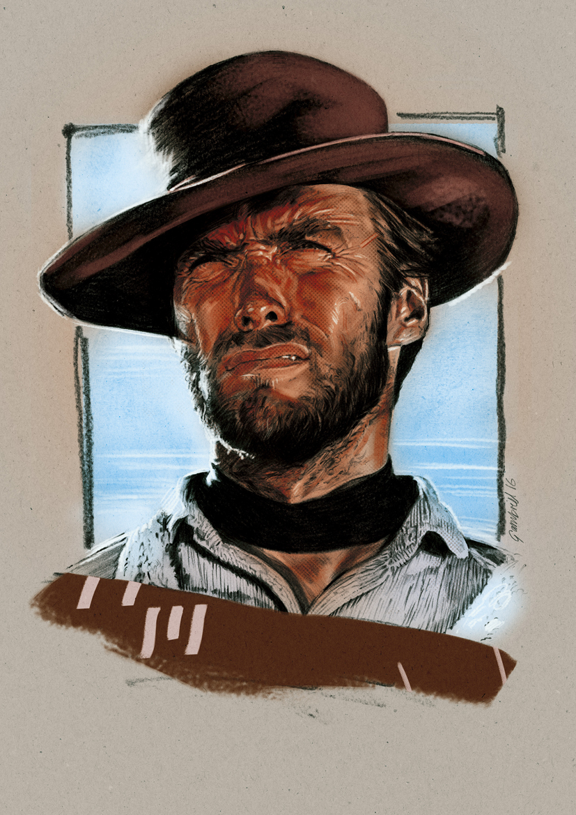 Portrait of Clint Eastwood