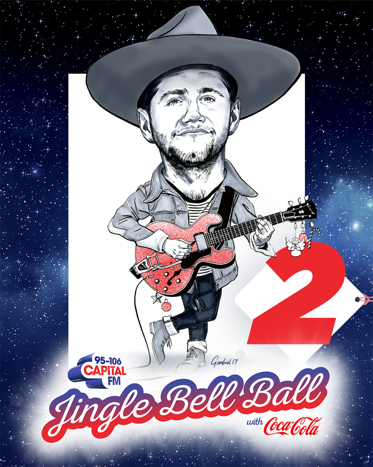 Niall Horan caricature