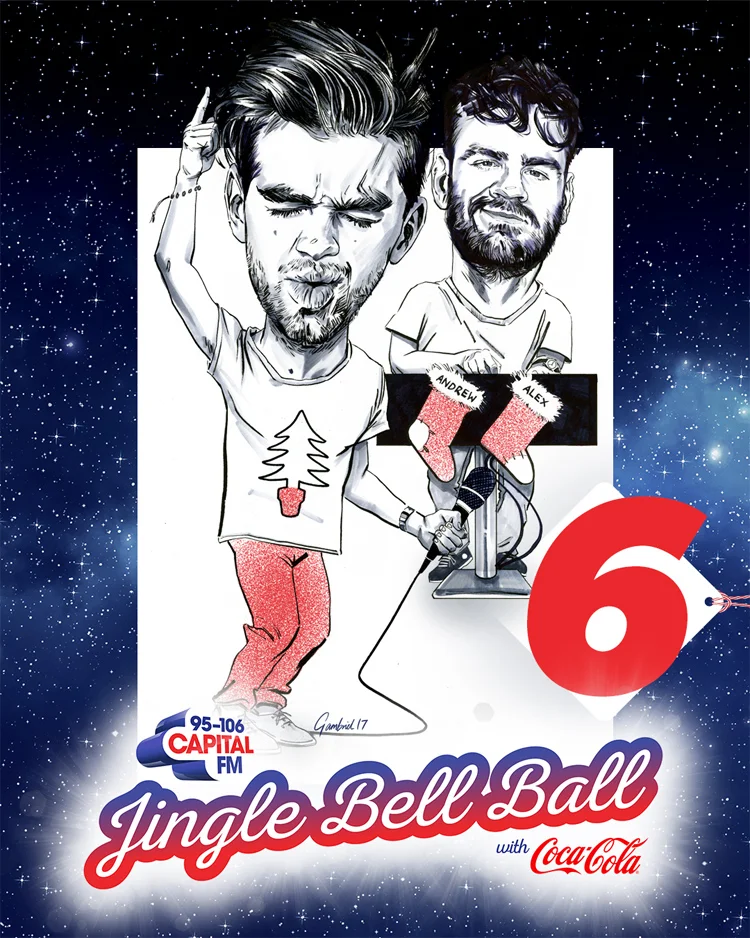 The Chainsmokers caricature