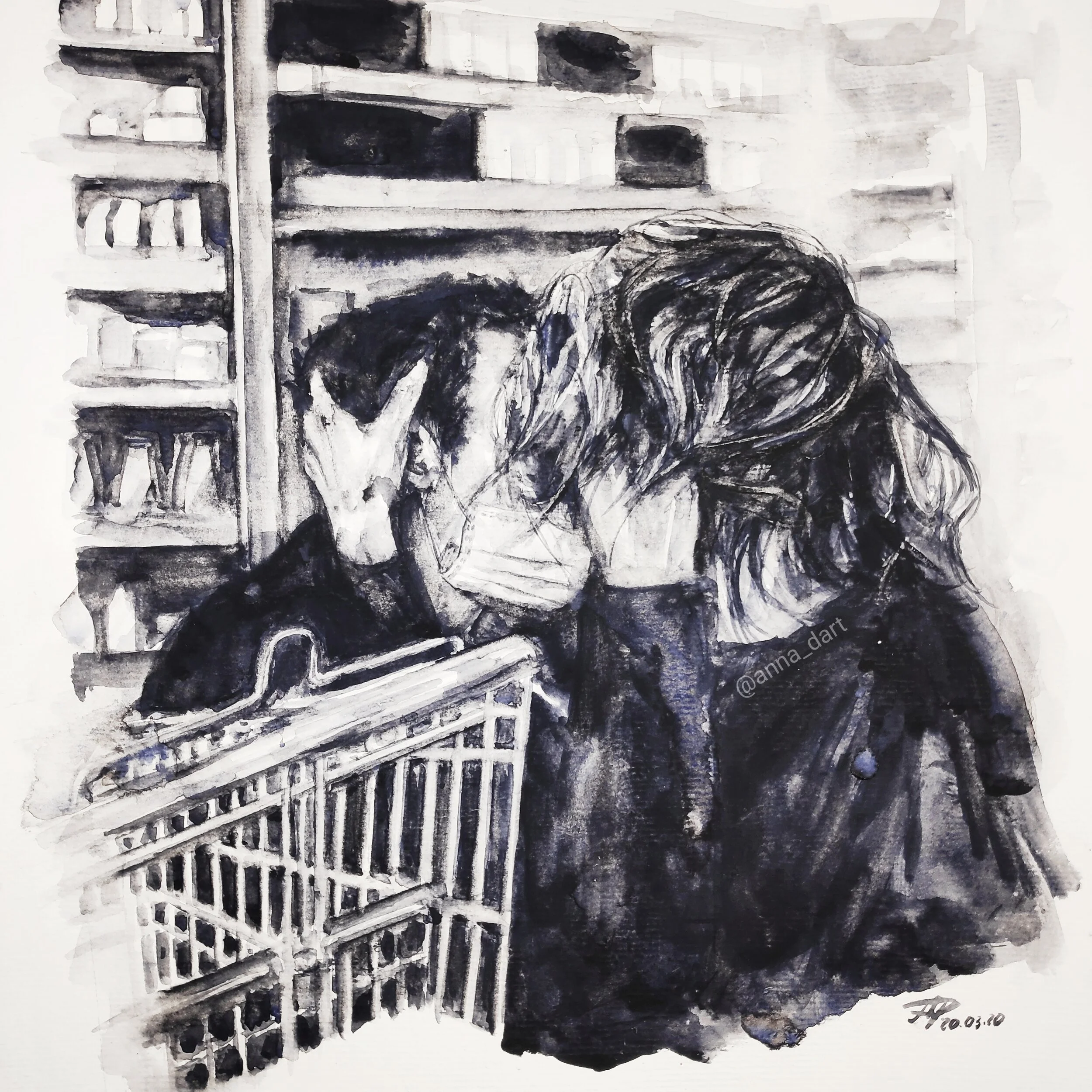 ‘If I don't see you tonight, I will die and it won't be for the virus’  by Anna Dart