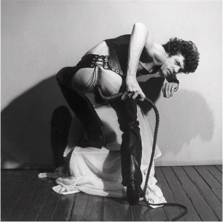 'Self Portrait with Whip, 1978' by Robert Mapplethorpe